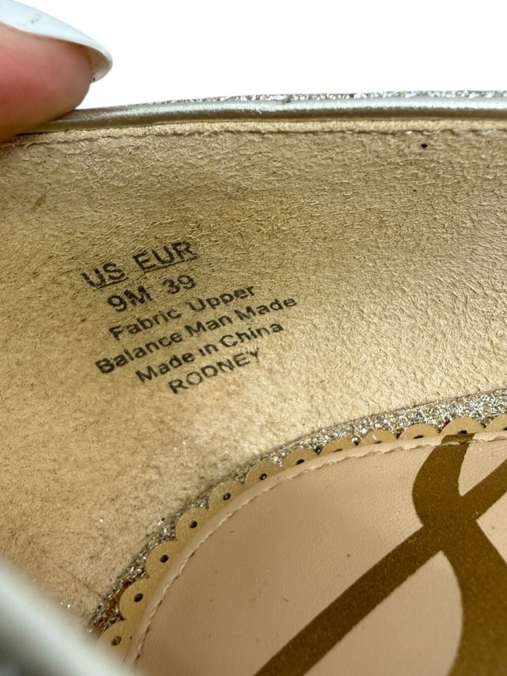 Sam Edelman Rodney d'Orsay Jute Glam Mesh Women's Ballet Flats Size 9 - Picture 5 of 6